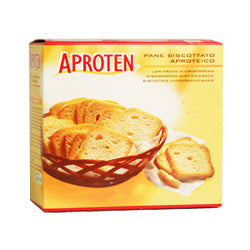 250 gram yellow and red box of Aproten Crispbread