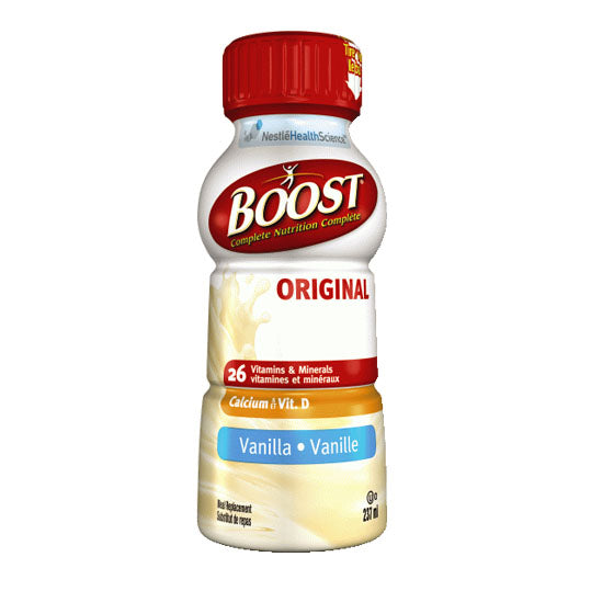 237 mL white and red bottle of Boost Original Vanilla