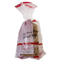 793 gram white and red package of Cambrooke Cinnamon Raisin Swirl Bread