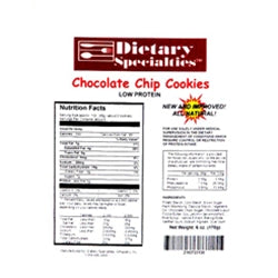 White and red package of D.S. Chocolate Chip Flavoured Cookies