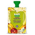 Baby gourmet organic food, tropical banana bliss, green packaging with fruits pictured, twist off green cap, 128mL.