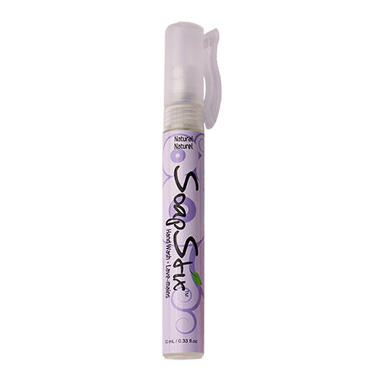 10 mL purple spray bottle of Soap Stix Portable Hand Soap Spray - Lavender