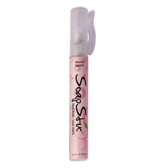 10 mL pink spray bottle of Soap Stix Portable Hand Soap Spray - Grapefruit