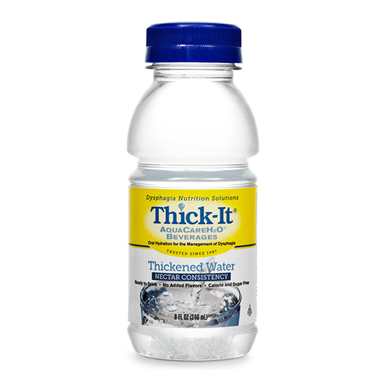 Thick-It water, nectar consistency, 24 units of 237mL bottles.