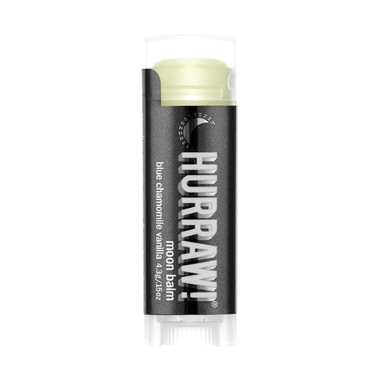 4.8 gram black container of Hurraw! Lip Balm Moon