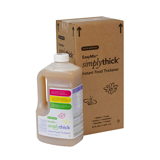 SimplyThick EasyMix, 1.6L bottle and pump, jug with handle.