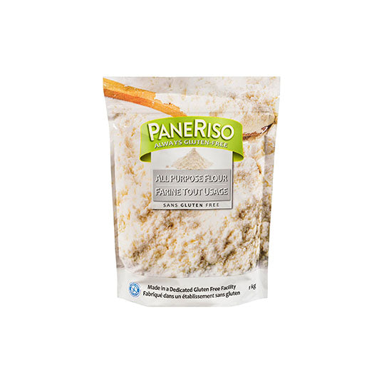 1 kg white and green bag of PaneRiso All Purpose Flour
