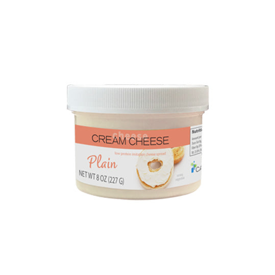 227 gram white and orange jar of Cambrooke Cream Cheese - Plain