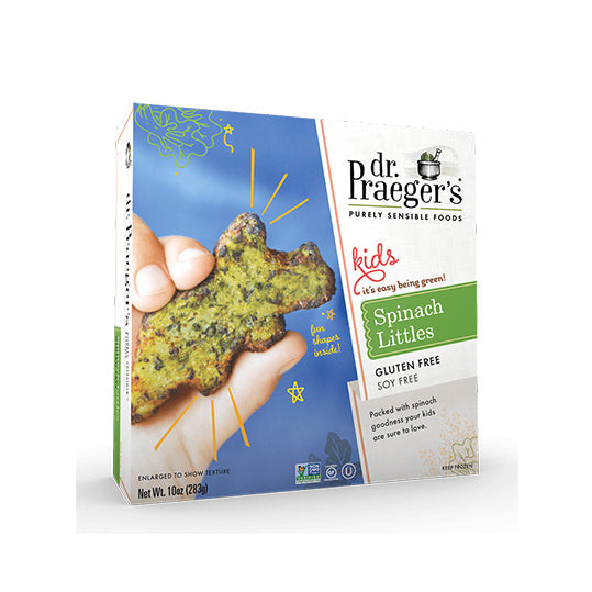 283 gram box of Dr. Praegers kids spinach littles