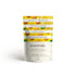 150 gram yellow and white bag of Handfuel Dry Roasted Lemon Marcona Almonds
