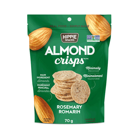 Hippie Snacks Almond Crisps Rosemary