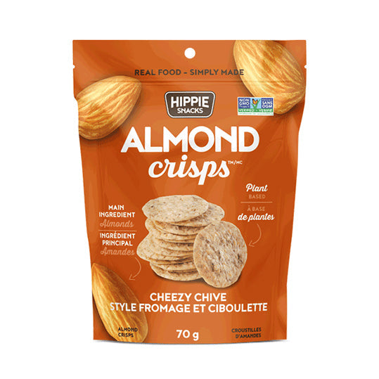 Hippie Snacks Almond Crisps Cheezy Chive