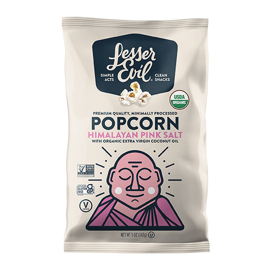 Lesser Evil Popcorn - Himalayan Pink Salt