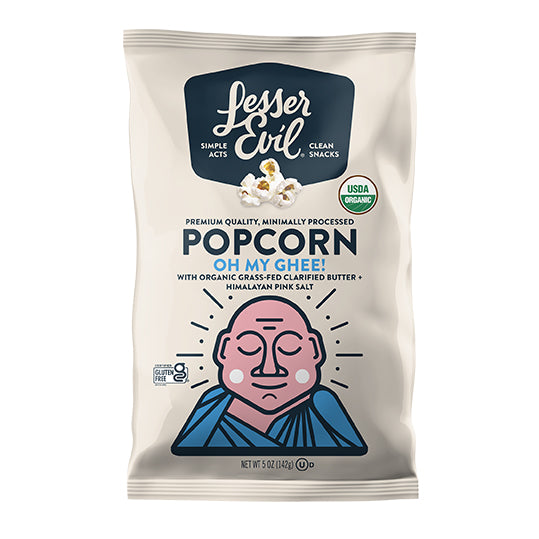 Lesser Evil Popcorn - Oh My Ghee!