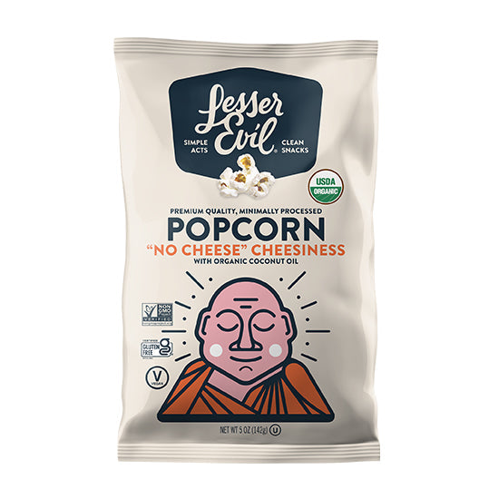 Lesser Evil Popcorn - 'No Cheese' Cheesiness